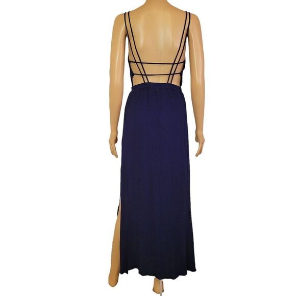 Lulus Womens Maxi Rayon Backless Dress (Size S) - Picture 4 of 7